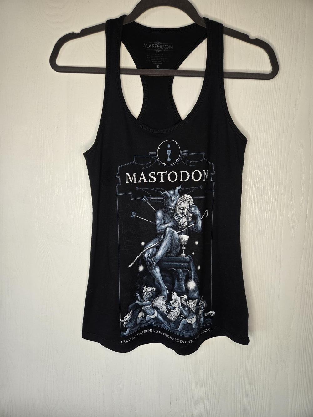 Black Graphic Racerback Tank Top